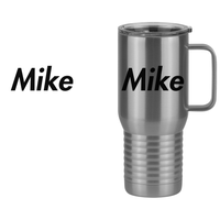 Thumbnail for Personalized Travel Coffee Mug Tumbler with Handle (20 oz) - Design View