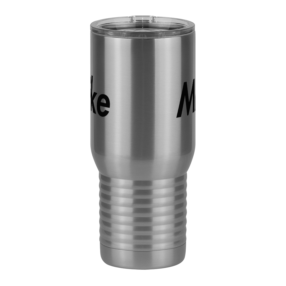 Personalized Travel Coffee Mug Tumbler with Handle (20 oz) - Front View