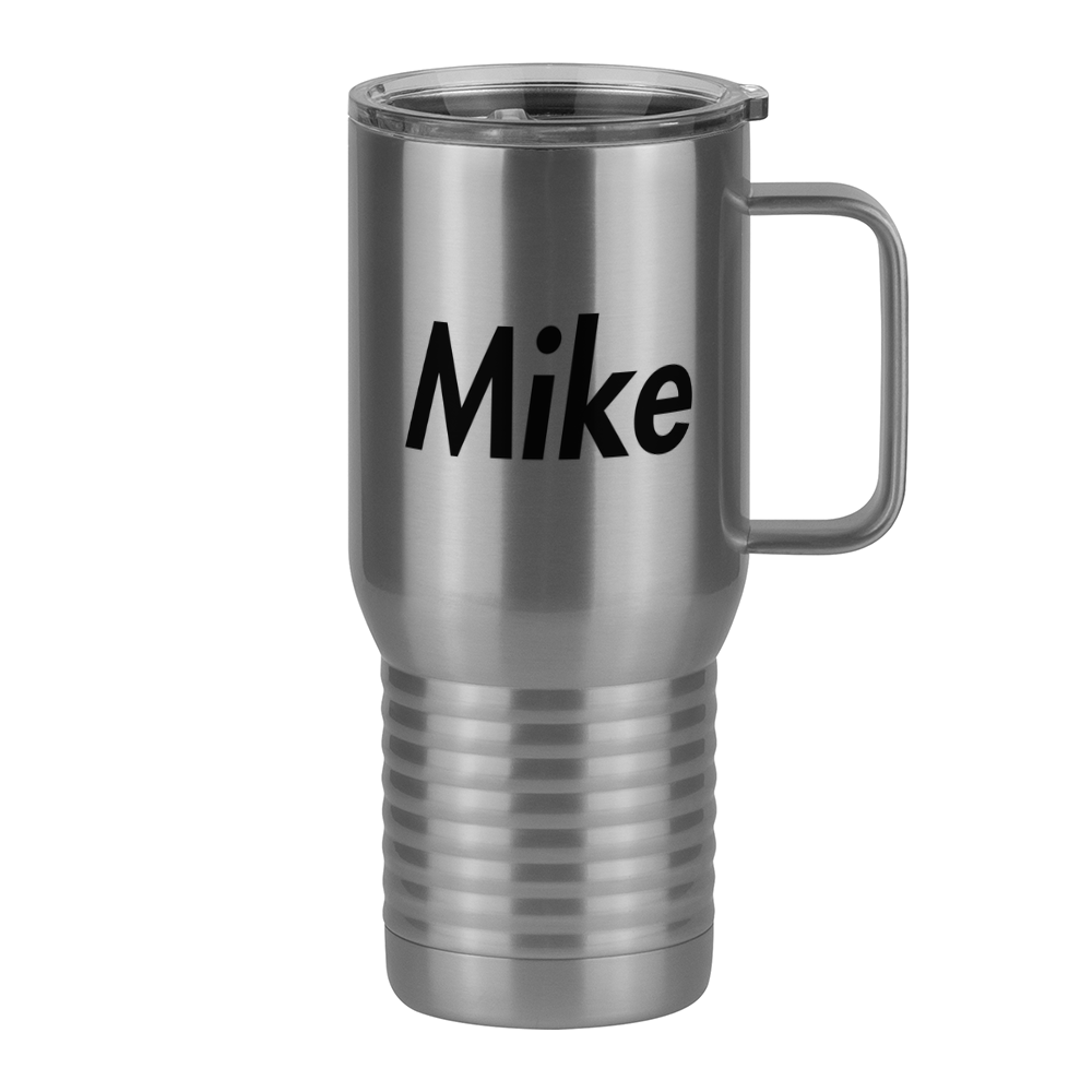 Personalized Travel Coffee Mug Tumbler with Handle (20 oz) - Right View