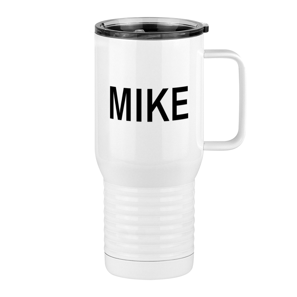 Personalized Travel Coffee Mug Tumbler with Handle (20 oz) - Right View