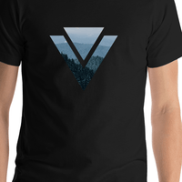 Thumbnail for Triangle Mountains T-Shirt - Shirt Close-Up View