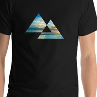 Thumbnail for Triangle Beach T-Shirt - Shirt Close-Up View
