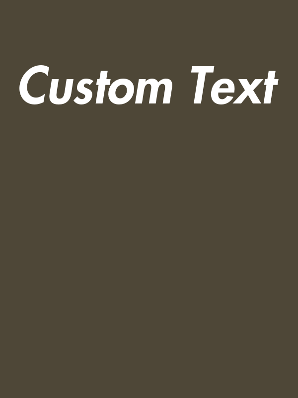 Personalized T-Shirt - Army - Your Custom Text - Decorate View