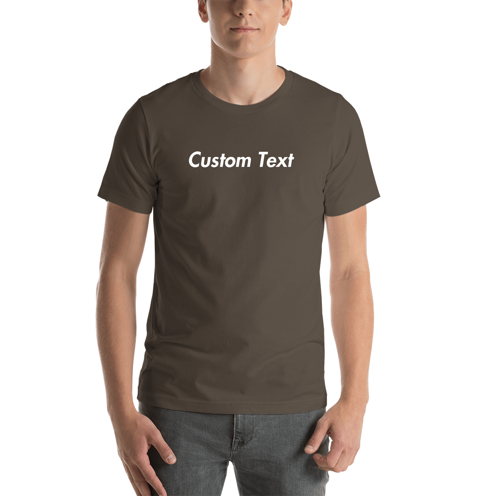Personalized T-Shirt - Army - Your Custom Text - Shirt View