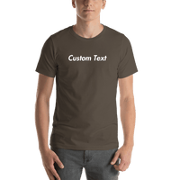 Thumbnail for Personalized T-Shirt - Army - Your Custom Text - Shirt View