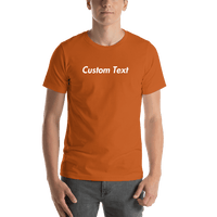 Thumbnail for Personalized T-Shirt - Autumn - Your Custom Text - Shirt View