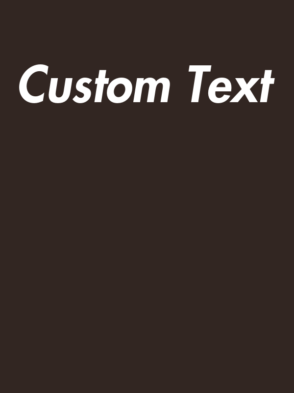 Personalized T-Shirt - Brown - Your Custom Text - Decorate View