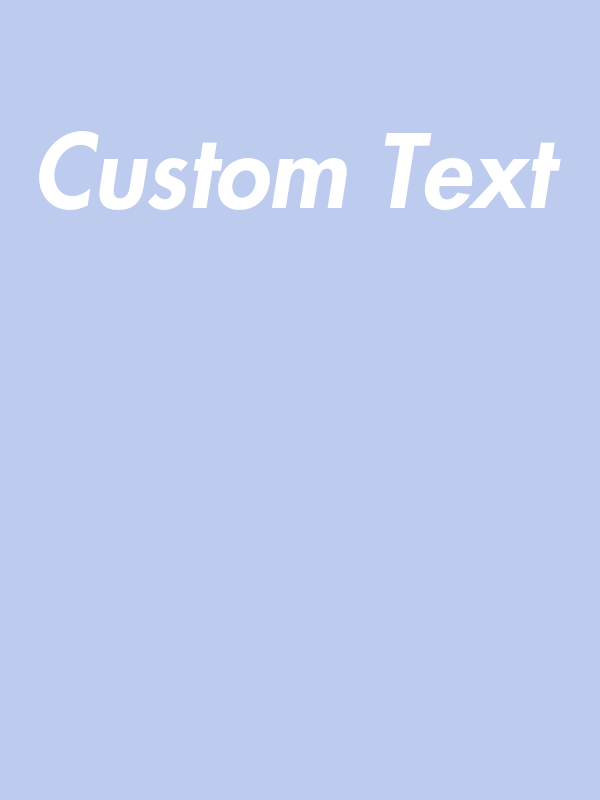 Personalized T-Shirt - Heather Blue - Your Custom Text - Decorate View