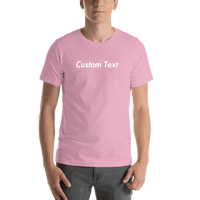 Thumbnail for Personalized T-Shirt - Lilac - Your Custom Text - Shirt View