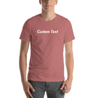 Thumbnail for Personalized T-Shirt - Mauve - Your Custom Text - Shirt View