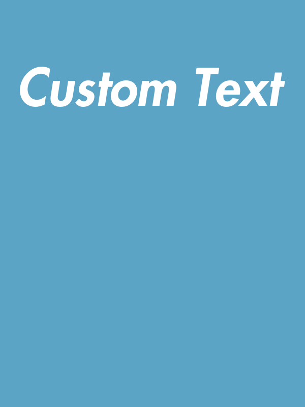 Personalized T-Shirt - Ocean Blue - Your Custom Text - Decorate View
