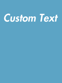 Thumbnail for Personalized T-Shirt - Ocean Blue - Your Custom Text - Decorate View