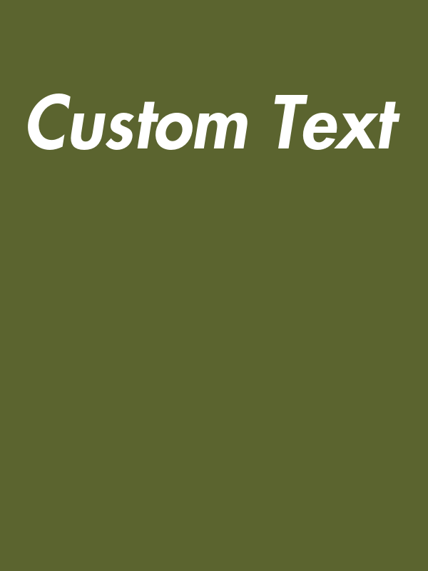 Personalized T-Shirt - Olive - Your Custom Text - Decorate View