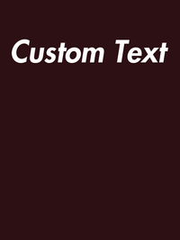 Thumbnail for Personalized T-Shirt - Oxblood Black - Your Custom Text - Decorate View