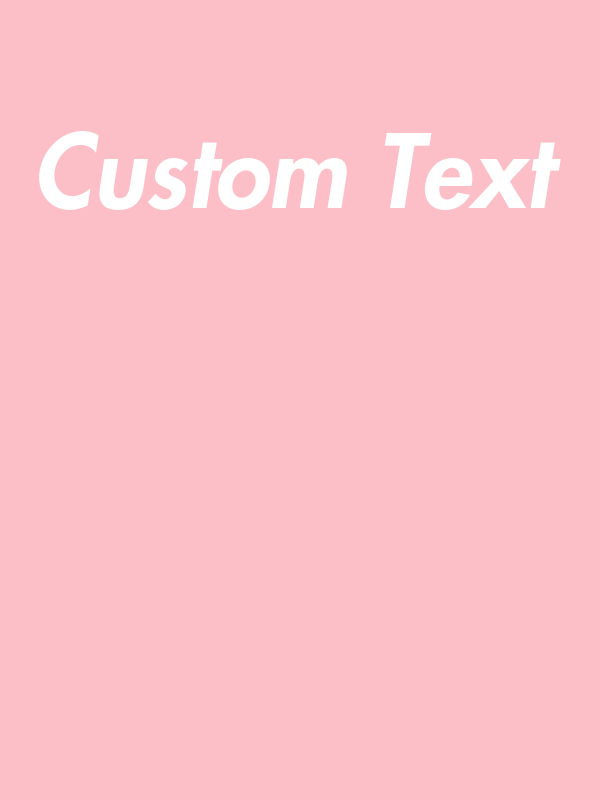 Personalized T-Shirt - Pink - Your Custom Text - Decorate View