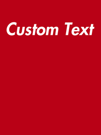 Thumbnail for Personalized T-Shirt - Red - Your Custom Text - Decorate View