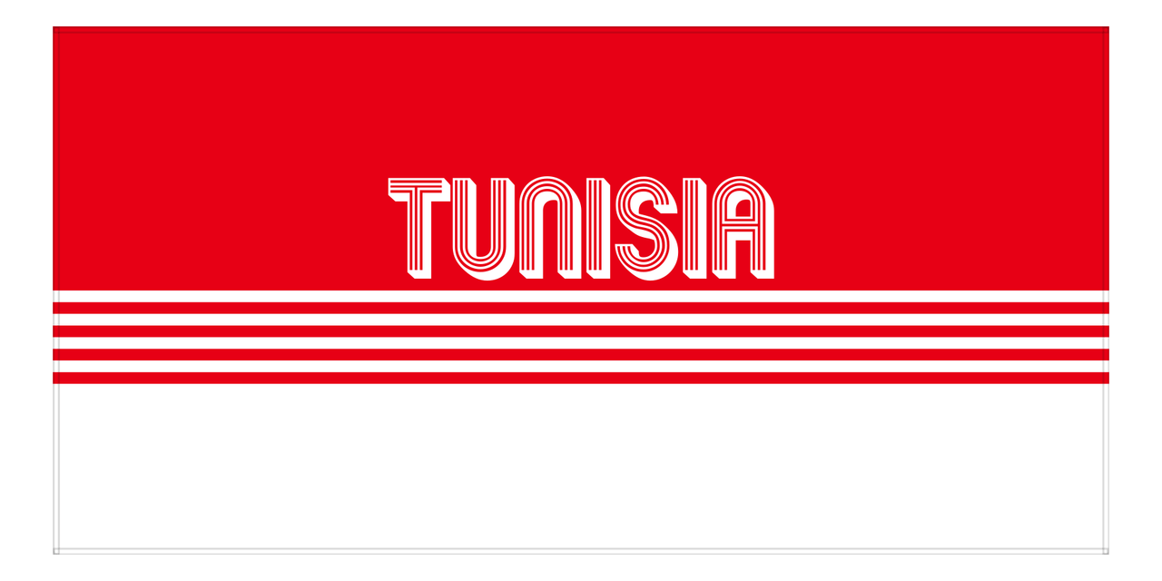Personalized Tunisia Beach Towel - Front View