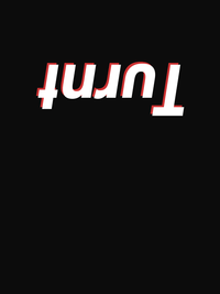 Thumbnail for Turnt T-Shirt - Black - Decorate View