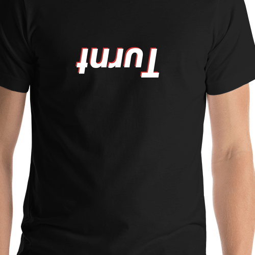 Turnt T-Shirt - Black - Shirt Close-Up View