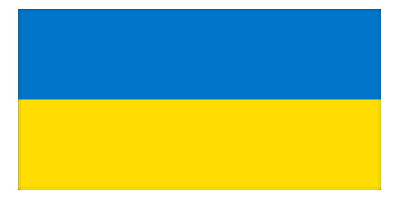 Ukraine Flag Beach Towel - Front View