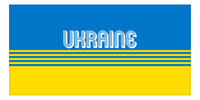Thumbnail for Personalized Ukraine Beach Towel - Front View