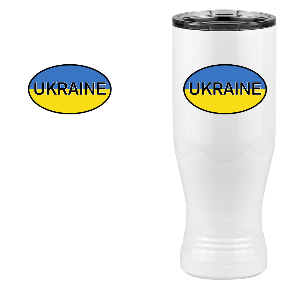 Ukraine Pilsner Tumbler (20 oz) - Design View