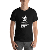 Thumbnail for Personalized Ultimate Frisbee T-Shirt - Black - Shirt View