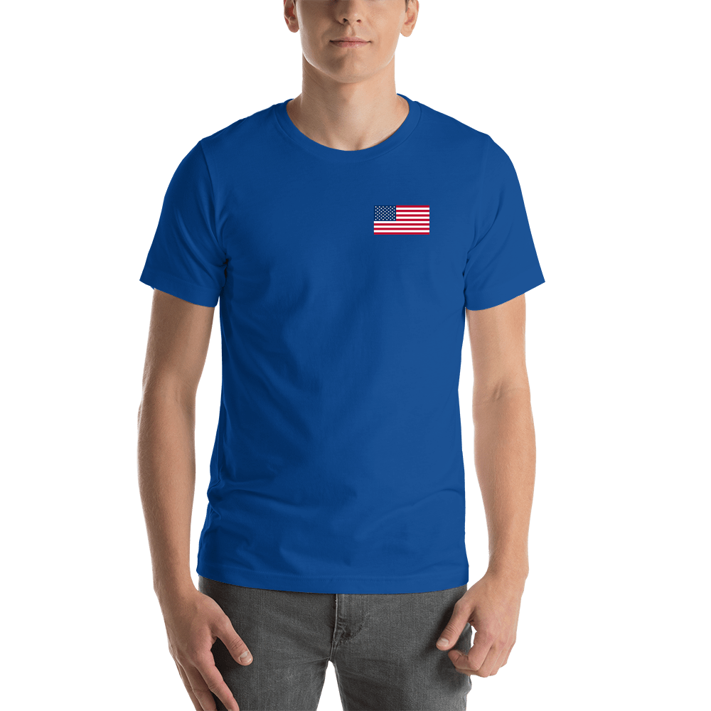 United States of America Flag T-Shirt - Blue - Shirt View