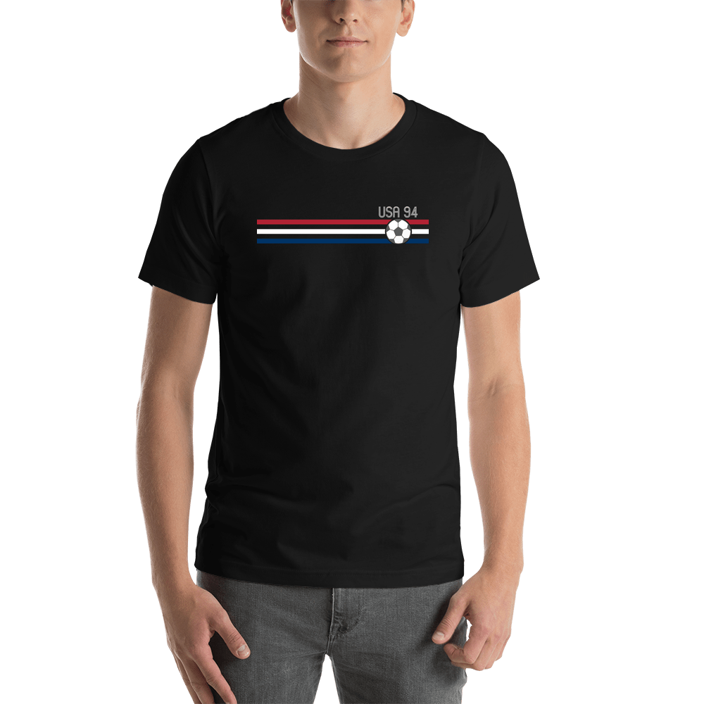 Personalized United States 1994 World Cup Soccer T-Shirt - Black - Shirt View