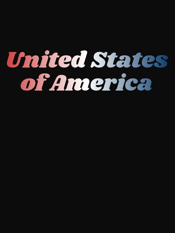 United States of America T-Shirt - Black - Decorate View