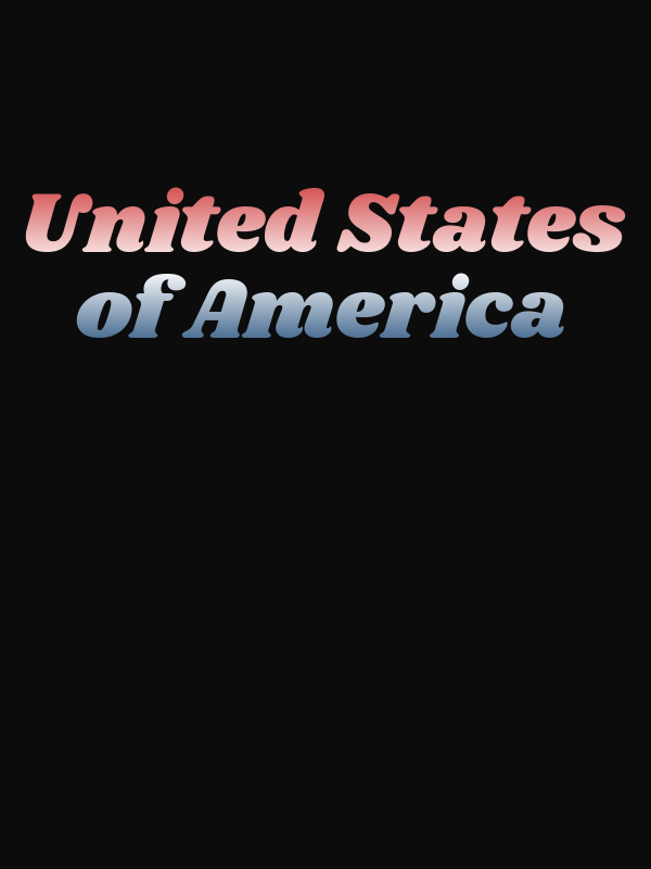United States of America T-Shirt - Black - Decorate View