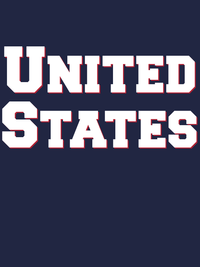 Thumbnail for Personalized United States T-Shirt - Navy Blue - Decorate View