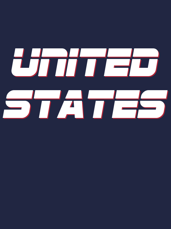 Personalized United States T-Shirt - Navy Blue - Decorate View