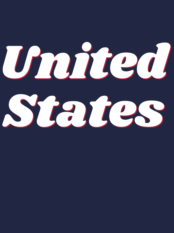 Personalized United States T-Shirt - Navy Blue - Decorate View