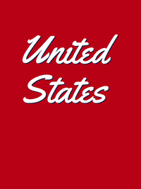 Thumbnail for Personalized United States T-Shirt - Red - Decorate View