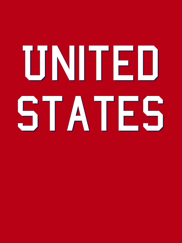 Personalized United States T-Shirt - Red - Decorate View