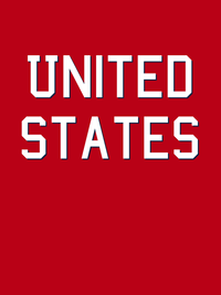 Thumbnail for Personalized United States T-Shirt - Red - Decorate View