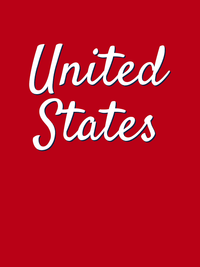 Thumbnail for Personalized United States T-Shirt - Red - Decorate View