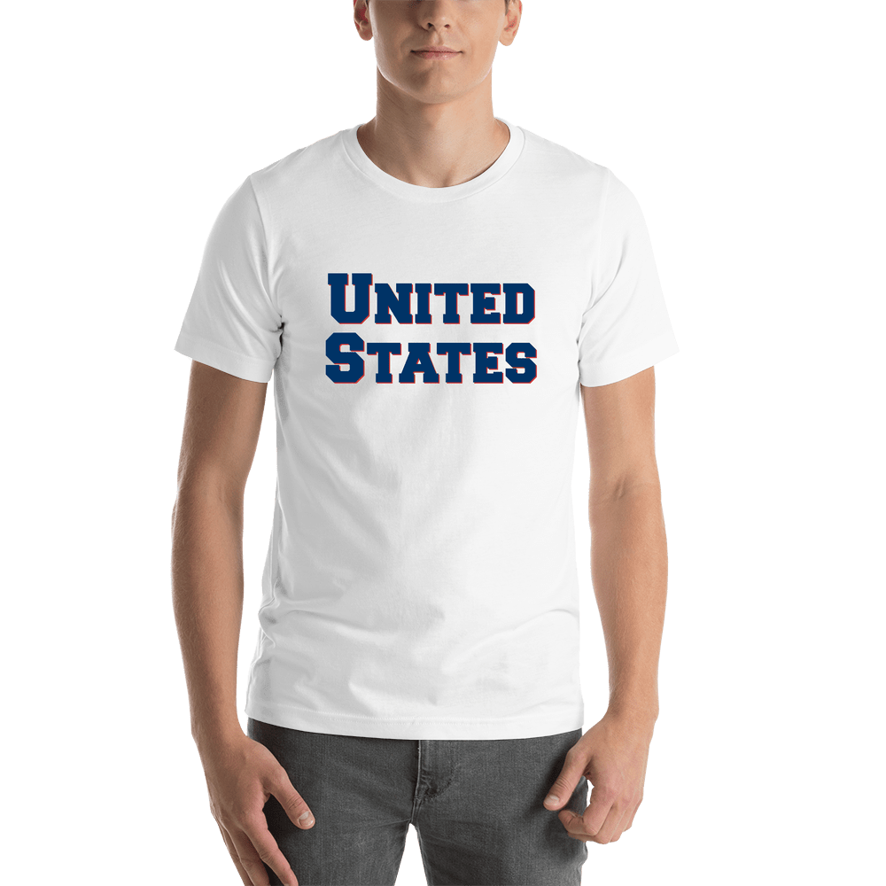 Personalized United States T-Shirt - White - Shirt View