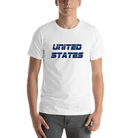 Thumbnail for Personalized United States T-Shirt - White - Shirt View