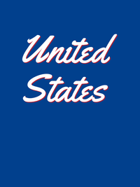 Thumbnail for Personalized United States T-Shirt - Blue - Decorate View