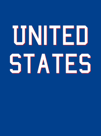 Thumbnail for Personalized United States T-Shirt - Blue - Decorate View
