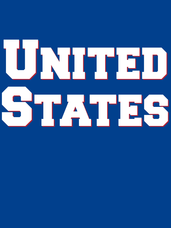 Personalized United States T-Shirt - Blue - Decorate View