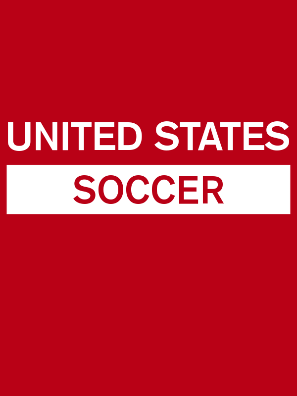 United States Soccer T-Shirt - Red - Decorate View