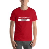 Thumbnail for United States Soccer T-Shirt - Red - Shirt View