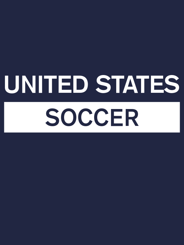 United States Soccer T-Shirt - Navy Blue - Decorate View