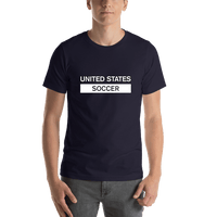 Thumbnail for United States Soccer T-Shirt - Navy Blue - Shirt View
