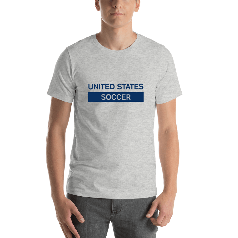 United States Soccer T-Shirt - Grey - Shirt View
