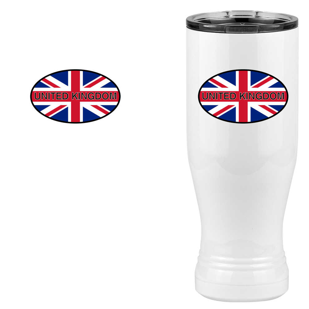 United Kingdom Pilsner Tumbler (20 oz) - England - Design View