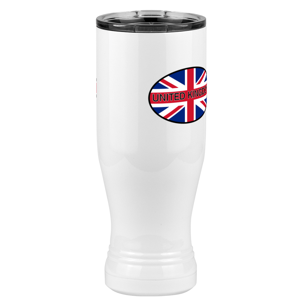 United Kingdom Pilsner Tumbler (20 oz) - England - Front Right View
